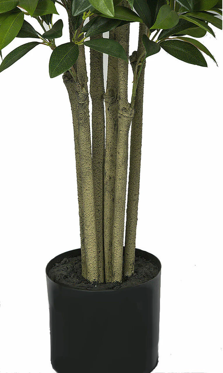 4' Artificial Bay Laurel Leaf Topiary Tree -2 Tone Green - Image 3