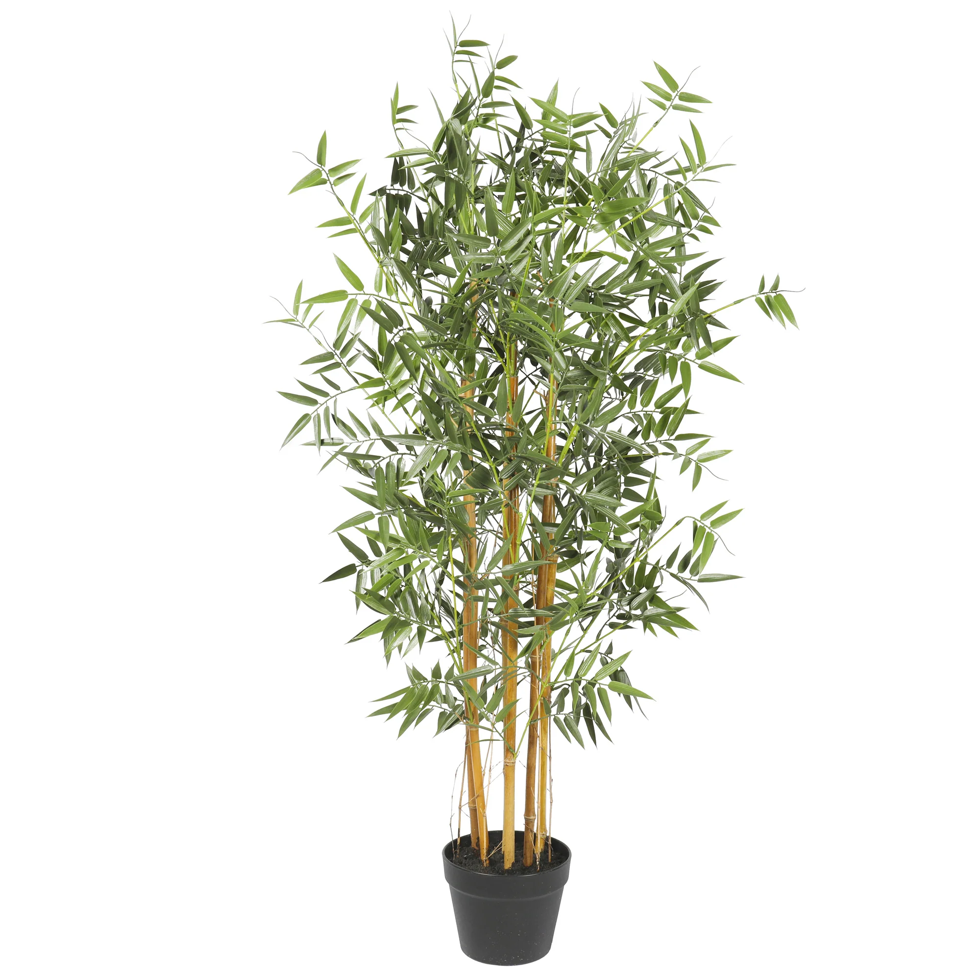 4' Outdoor UV-Proof Artificial Bamboo Tree w/Pot -Green