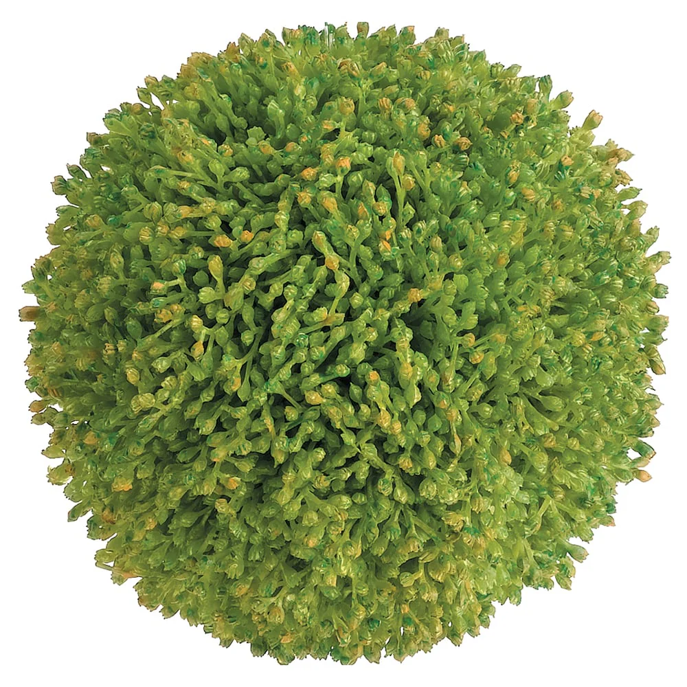 4" Sedum Ball-Shaped Artificial Topiary -Green (Pack of 6)