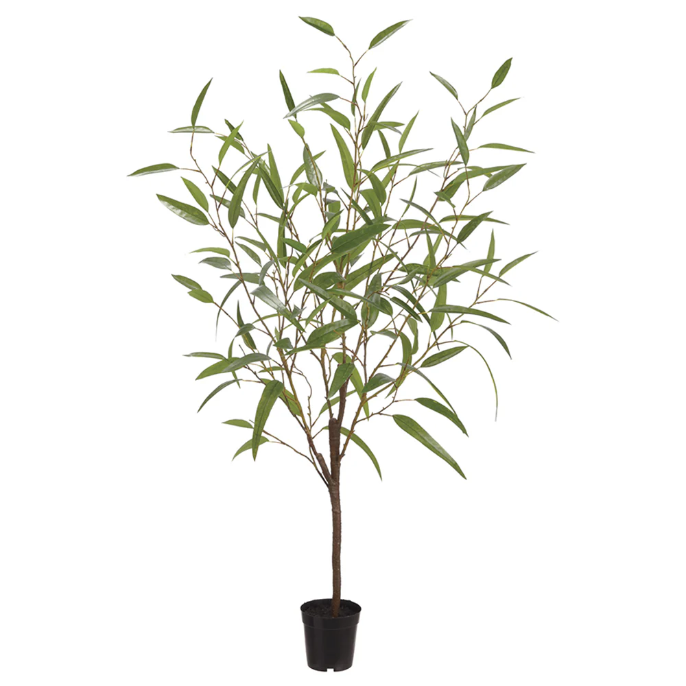 4' Silk Eucalyptus Tree w/Pot -Green