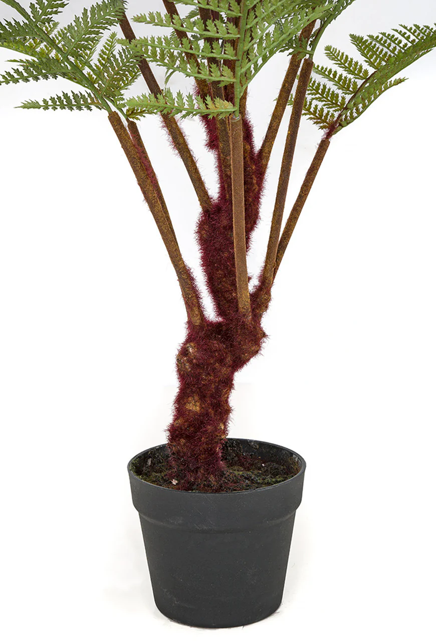 40" Artificial Plastic Fern Plant w/Pot -Green (Pack of 2) - Image 2