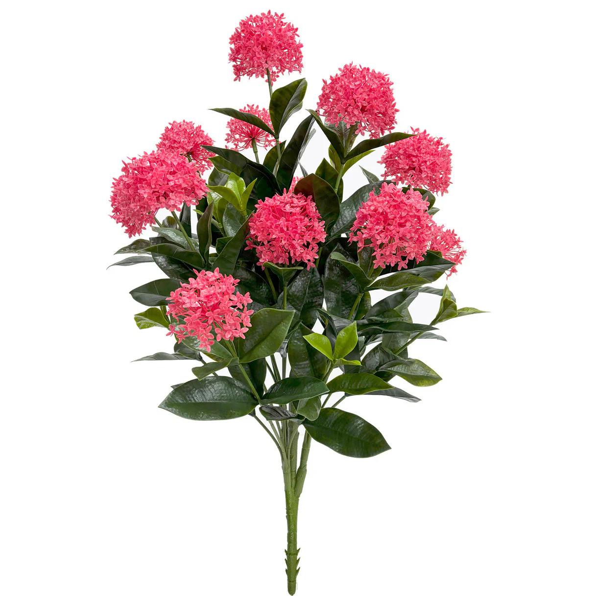 40" Outdoor UV-Proof Artificial Jungle Geranium Ixora Flower Bush -Beauty (Pack of 2)