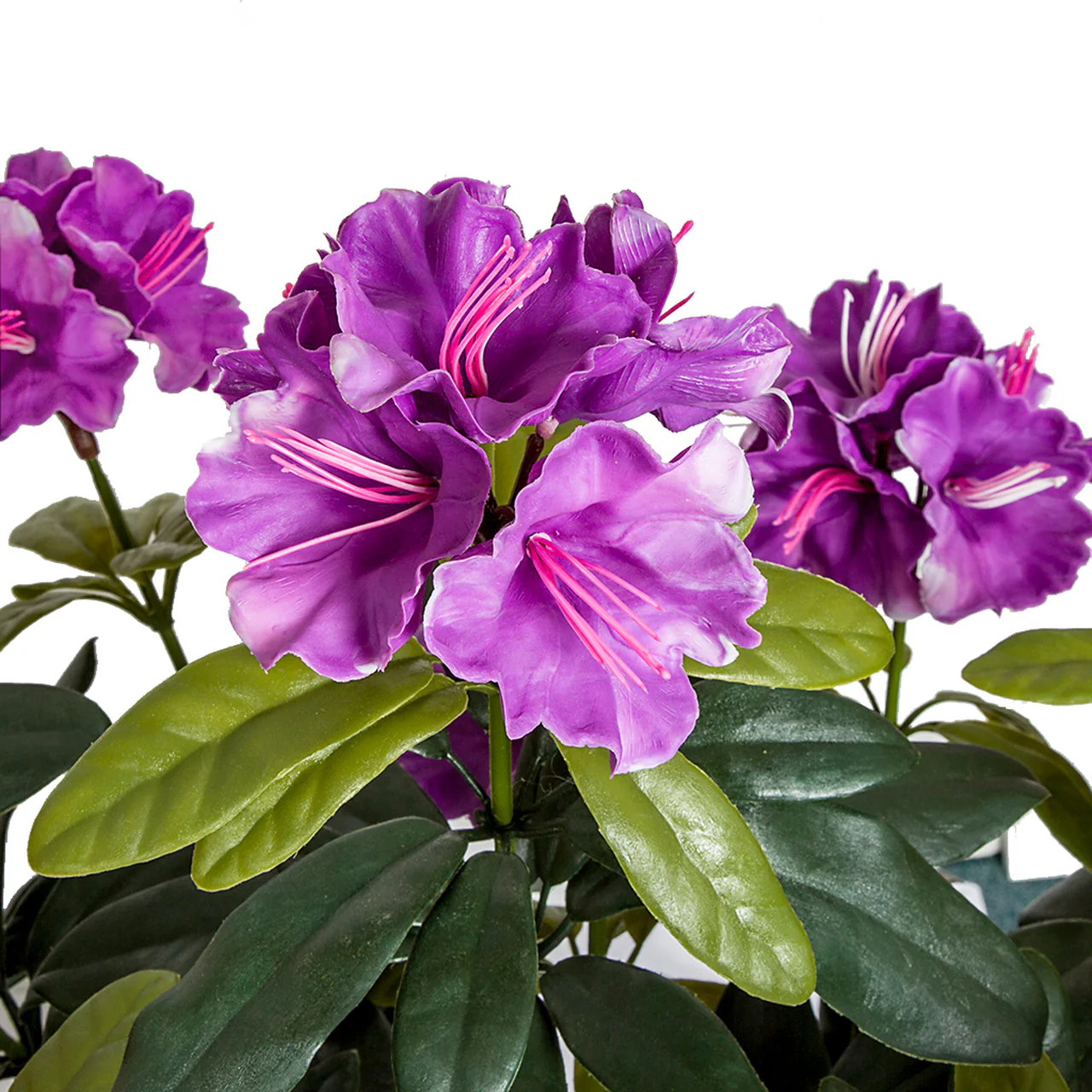 40" Outdoor UV-Proof Artificial Rhododendron Flower Bush -Purple/Lavender (Pack of 2) - Image 2
