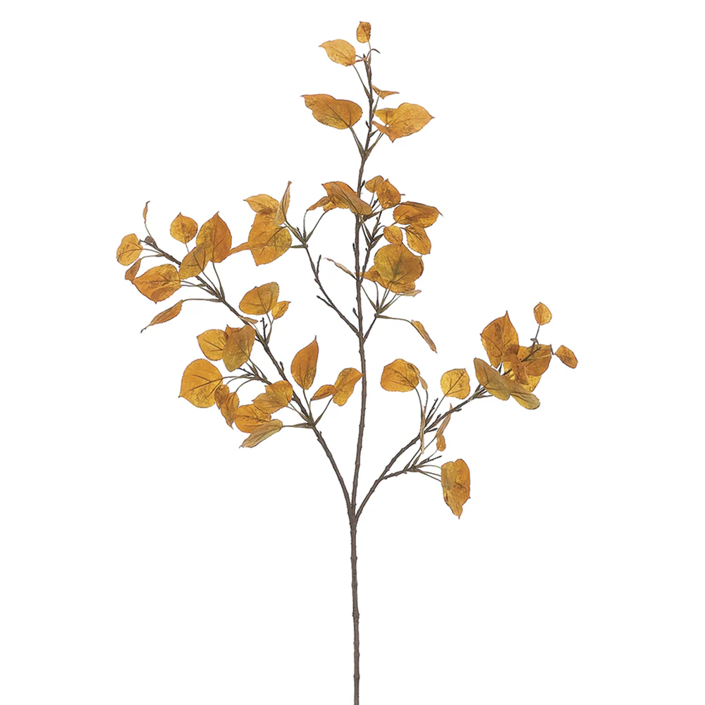 40" Silk Aspen Stem -Yellow/Gold (Pack of 12)