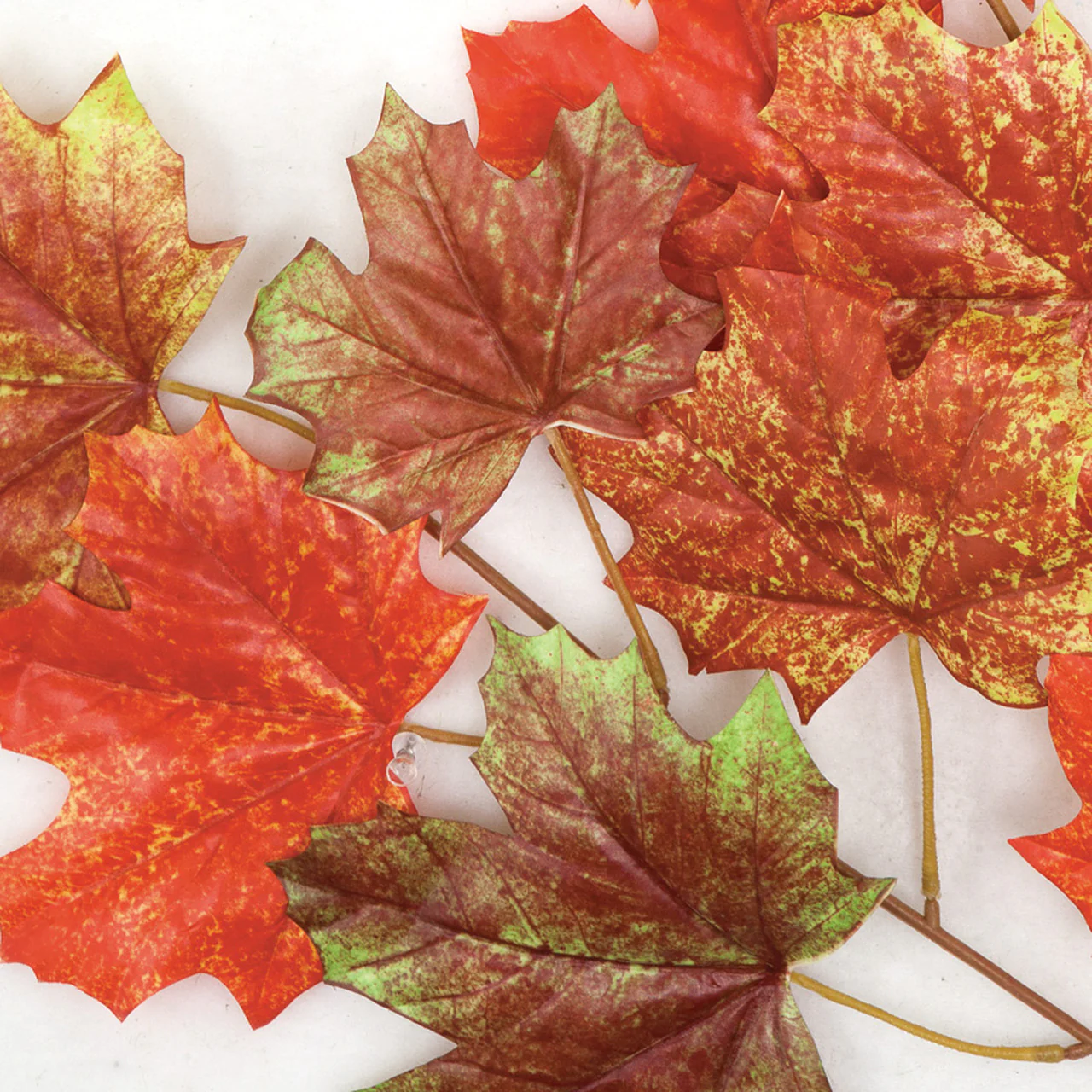 40" Silk Canadian Maple Leaf Stem -Brown/Red (Pack of 12) - Image 2