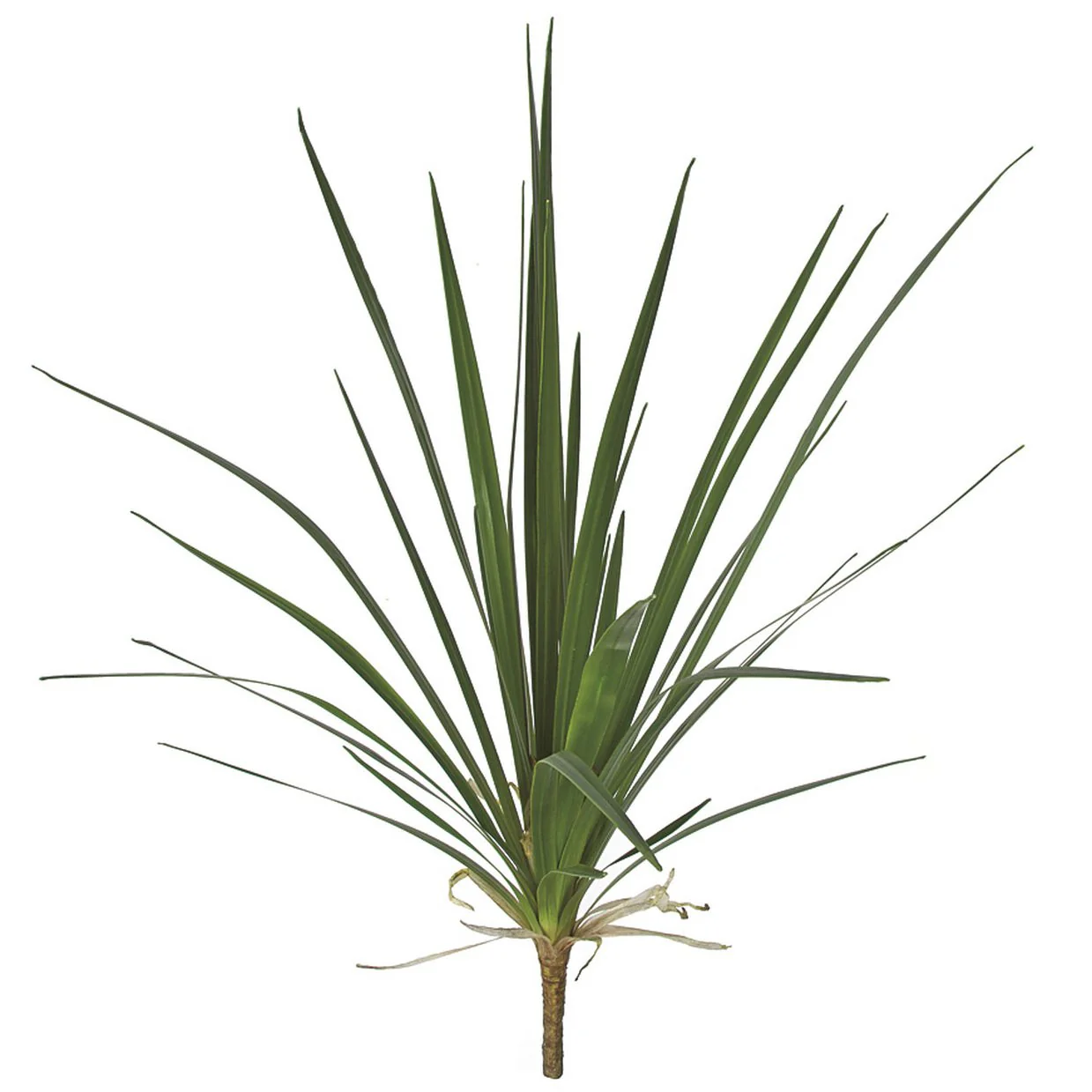 40" Soft-Touch Artificial Wide Leaf Grass Plant -Green (Pack of 4)