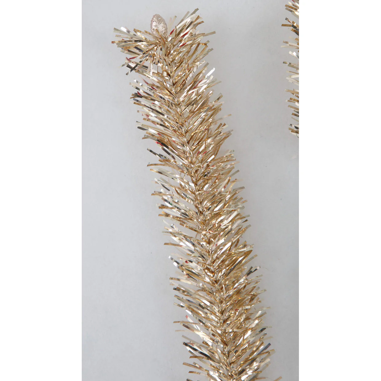 40" Tinsel Artificial Pine Stem -Champagne (Pack of 12) - Image 2