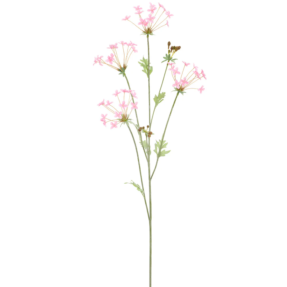 41.5" Starburst Pelargonium Silk Flower Stem -Pink (Pack of 12)