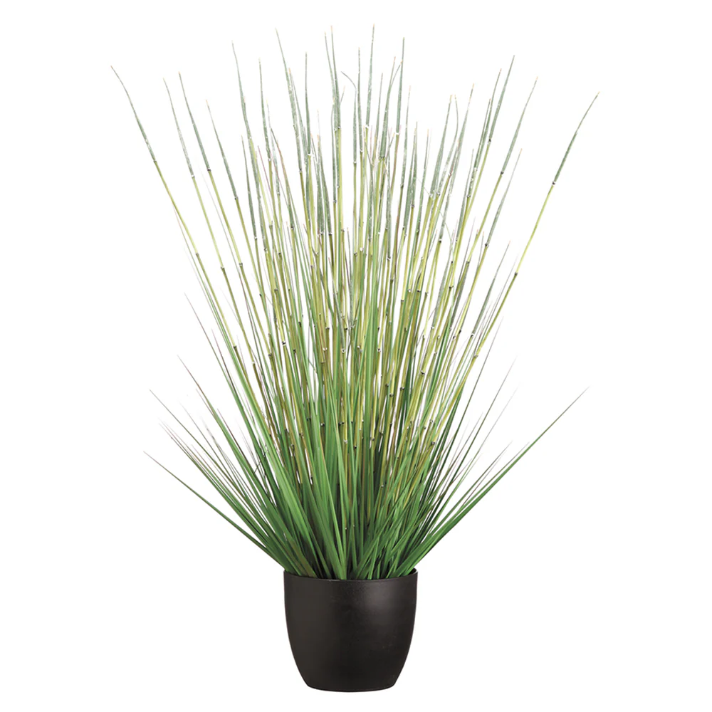 41" Grass & Horsetail Artificial Plant w/Pot -Green (Pack of 2)