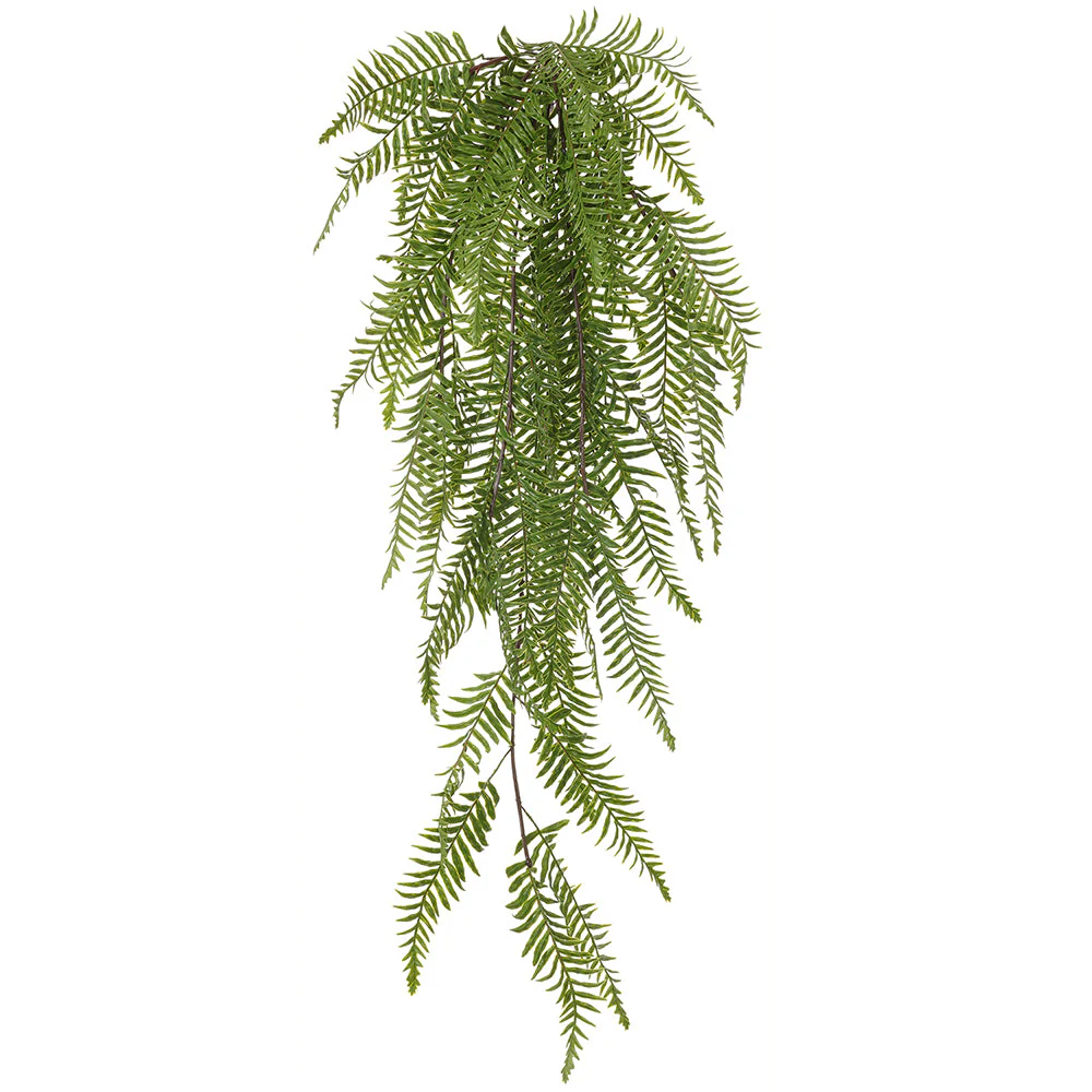 41" Hanging Boston Fern Silk Plant -Green (Pack of 6)