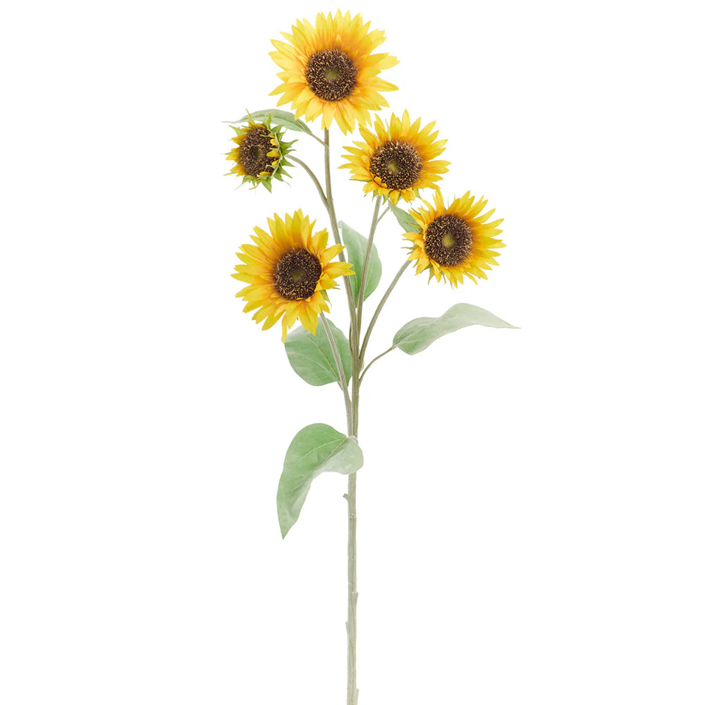41" Sunflower Silk Flower Stem -Yellow/Gold (Pack of 8)
