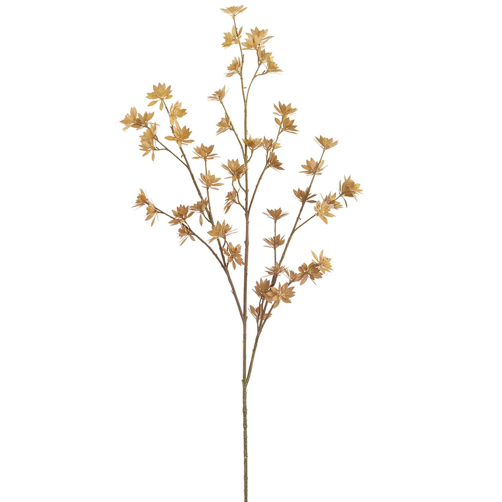 42" Artificial Flowering Pod Stem -Beige (Pack of 12)