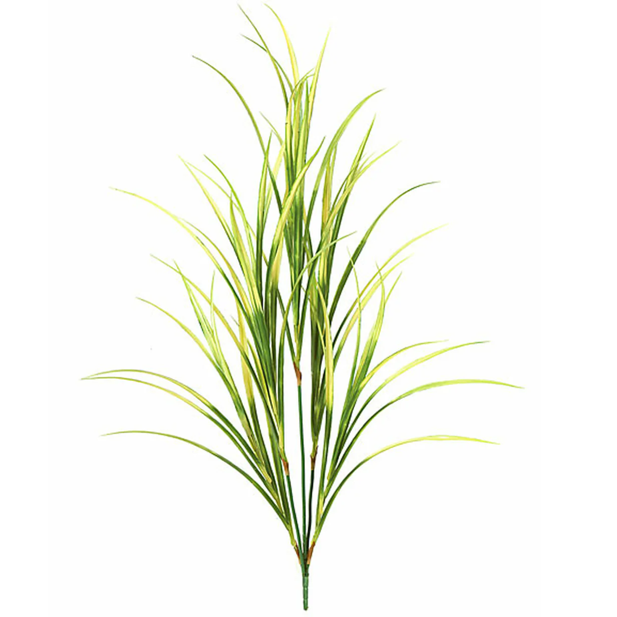 42" Artificial Plastic Grass Plant -Green/Yellow (Pack of 6)