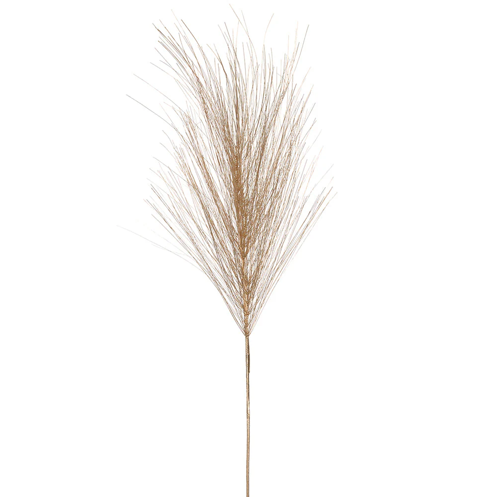 42" Metallic Artificial Long Needle Pine Stem -Gold (Pack of 12)