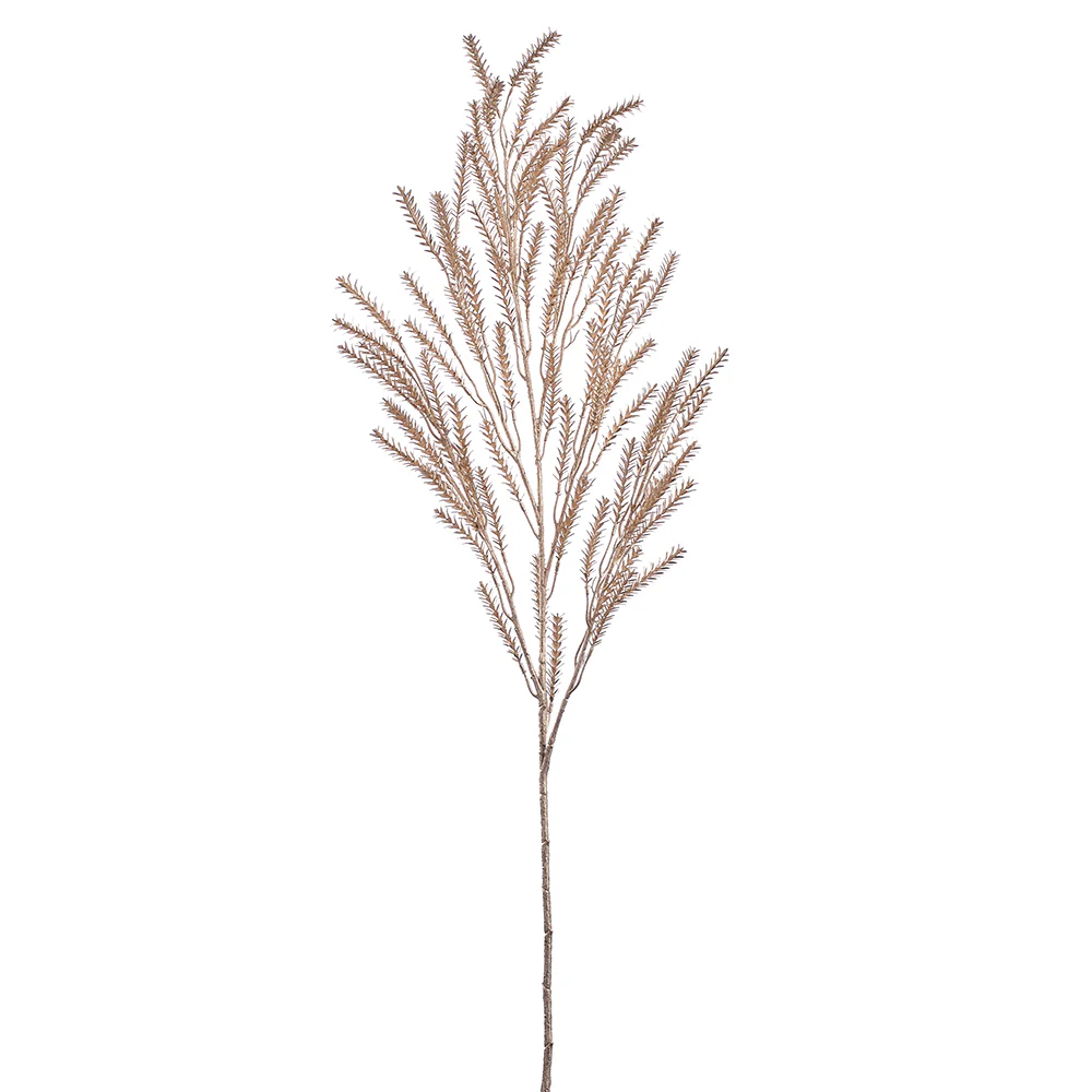 42" Metallic Artificial Pine Stem -Champagne (Pack of 12)