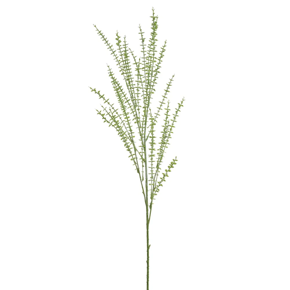42" PE Soft-Touch Artificial Mini Eucalyptus Stem -Green/Gray (Pack of 12)