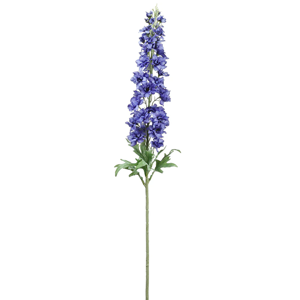 42" Silk Delphinium Flower Stem -Blue (Pack of 6)
