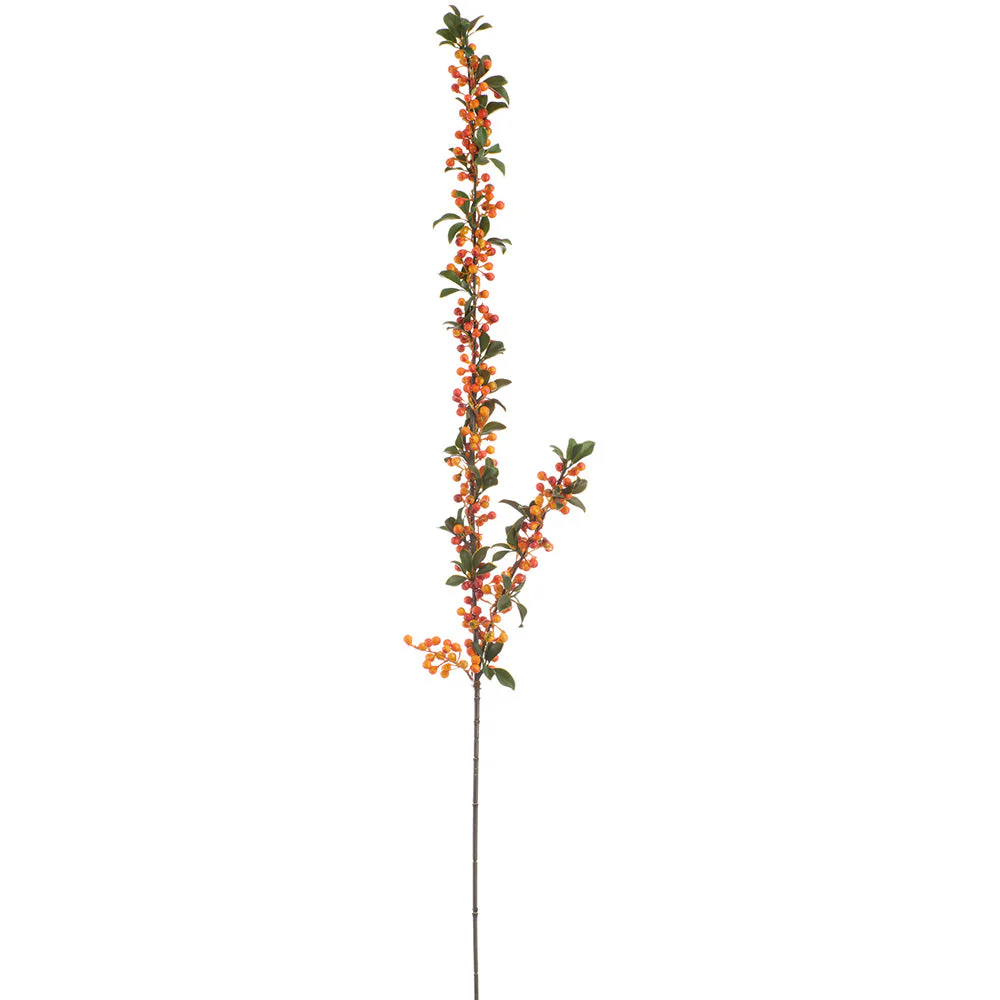 43" Berry Artificial Stem -Orange (Pack of 12)