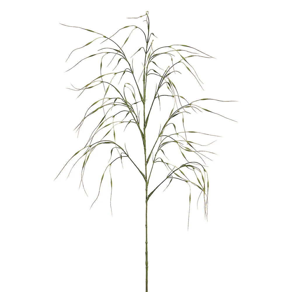 43" Needle Grass Artificial Stem -Green (Pack of 12)