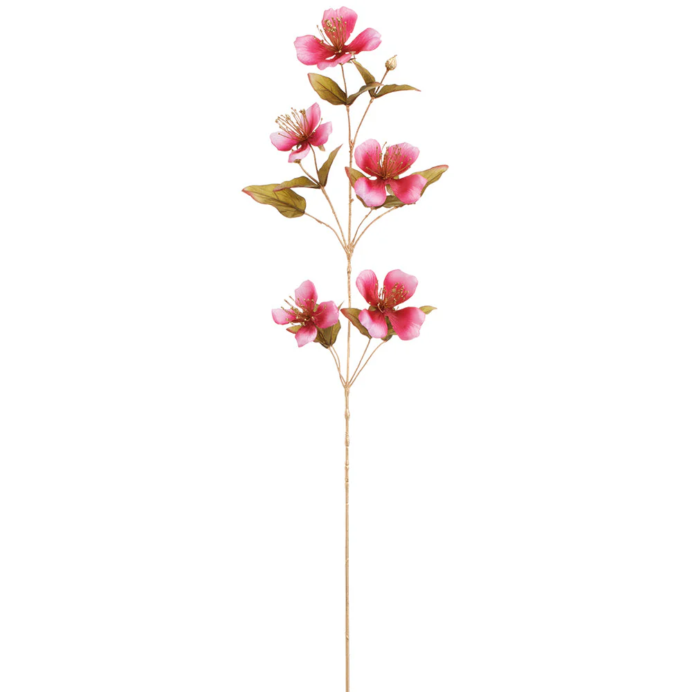 43" Silk Nasturtium Flower Stem -Beauty (Pack of 12)