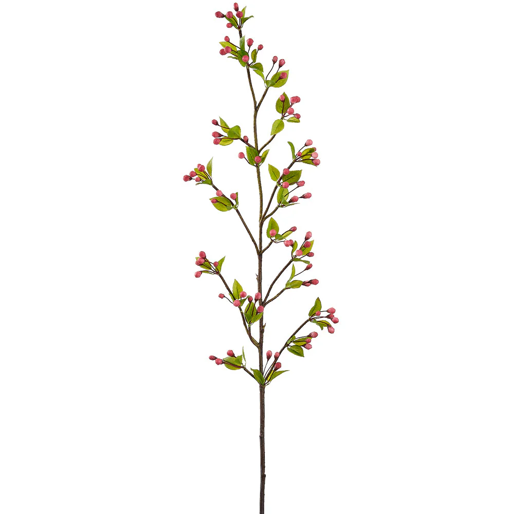 44" Blossom Bud Silk Flower Stem -Pink (Pack of 12)
