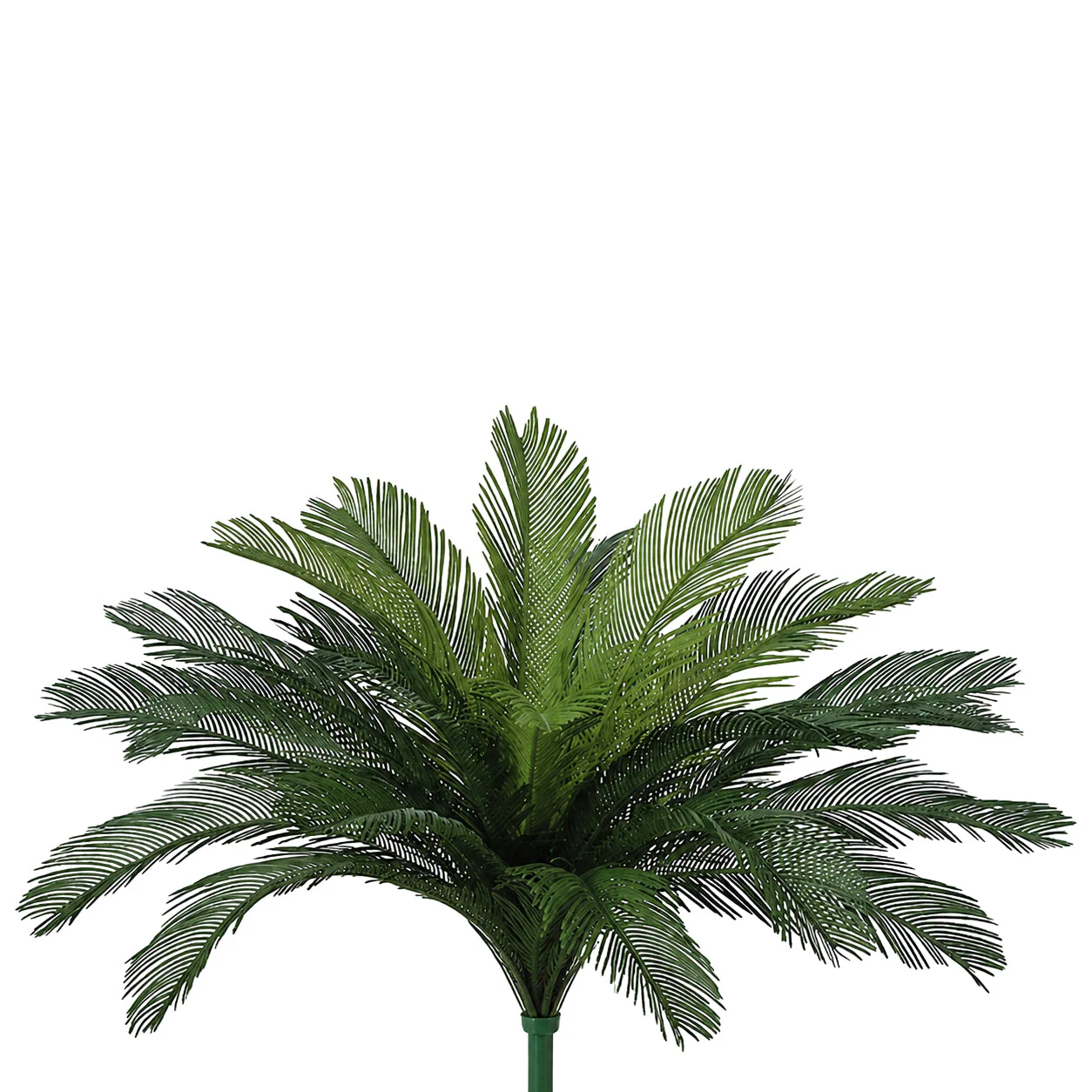 44" Custom-Made Outdoor UV-Proof Artificial Sago Cycas Cluster Palm -24 Fronds -Green