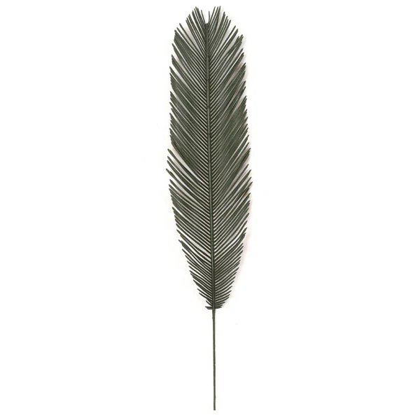 44" Outdoor UV-Proof Artificial Sago Cycas Palm Branch Stem -Green (Pack of 12)