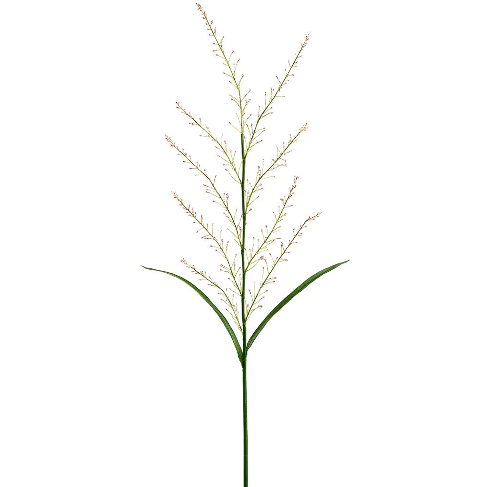 45.5" Blooming Artificial Grass Stem -Pink (Pack of 12)