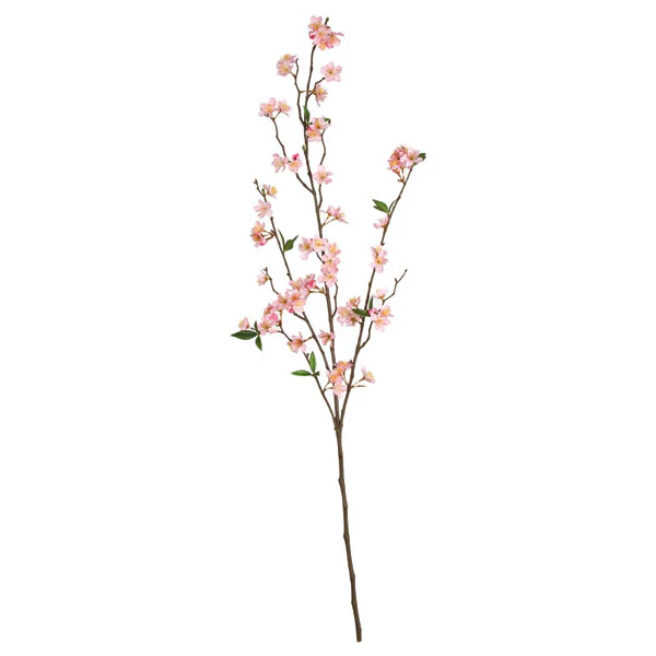 45" Artificial Cherry Blossom Flower Spray Branch -Pink (Pack of 6)