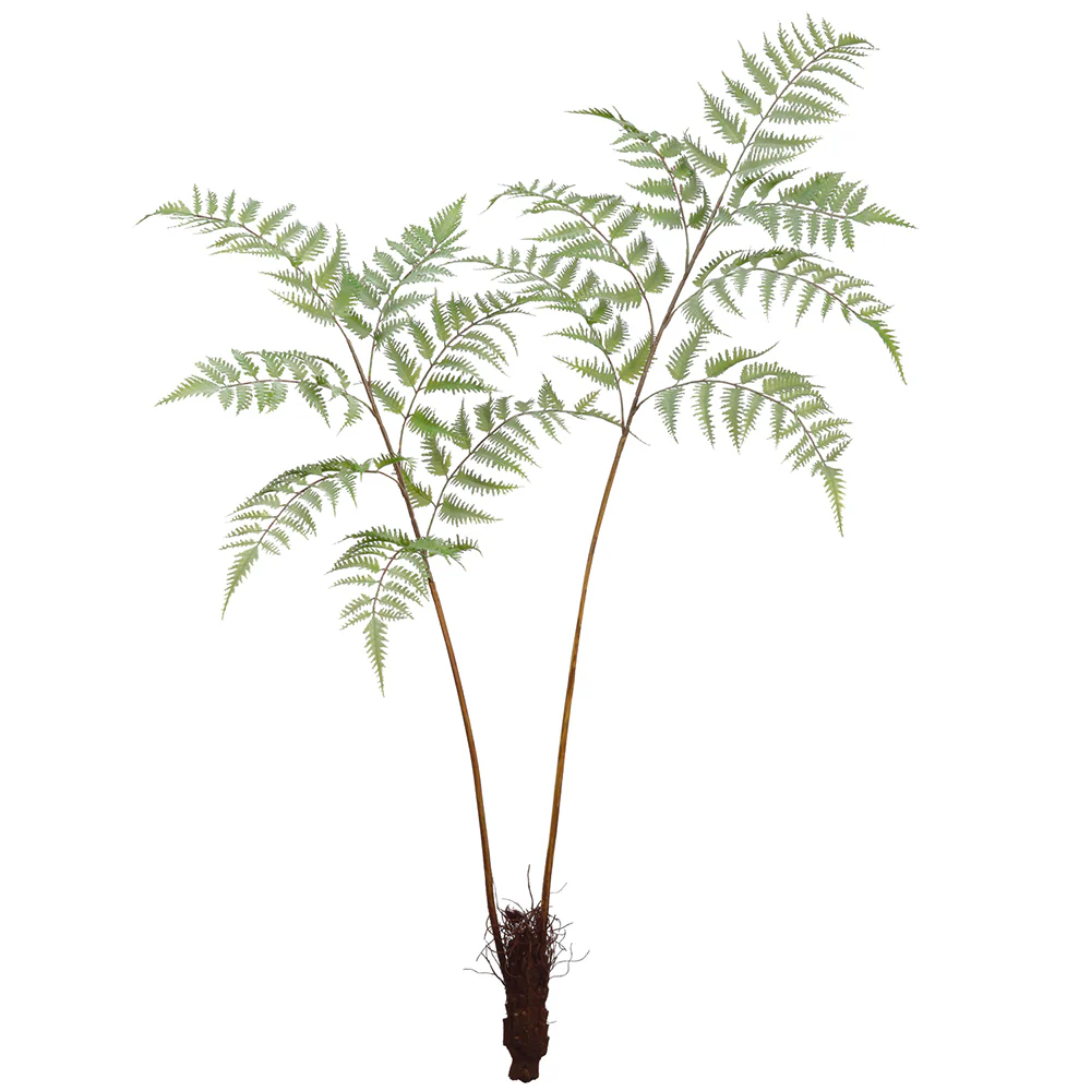 45" Silk Forest Fern Leaf Plant -Green (Pack of 6)