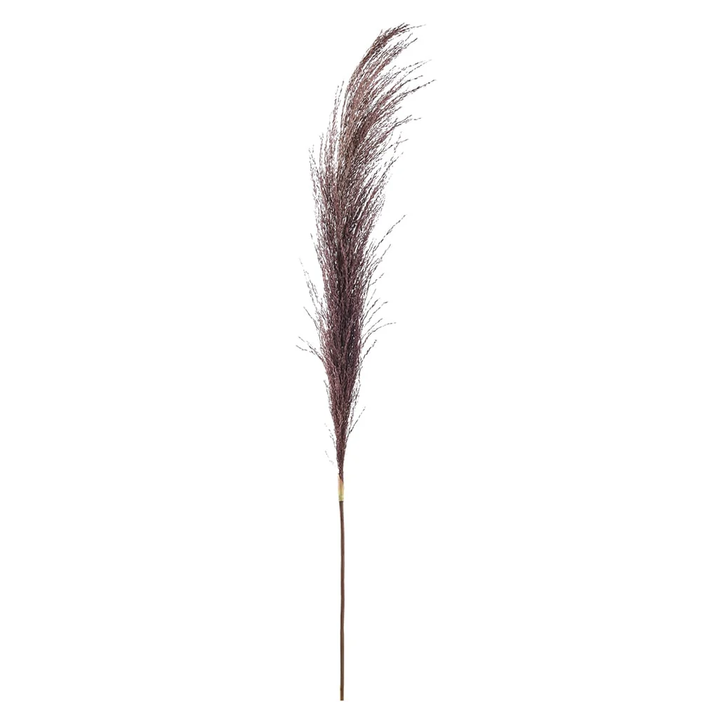46" Artificial Pampas Grass Stem -Brown (Pack of 12)