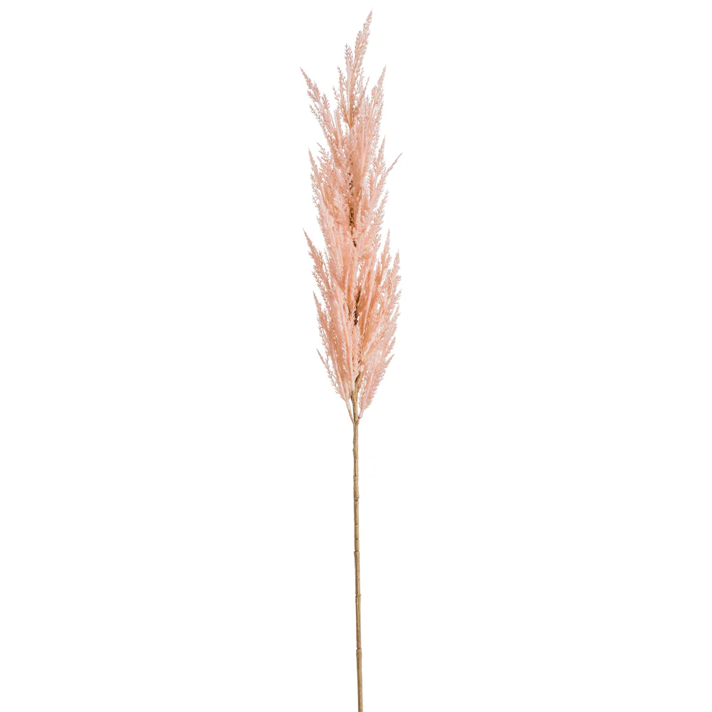 46" Artificial Pampas Grass Stem -Pink (Pack of 6)