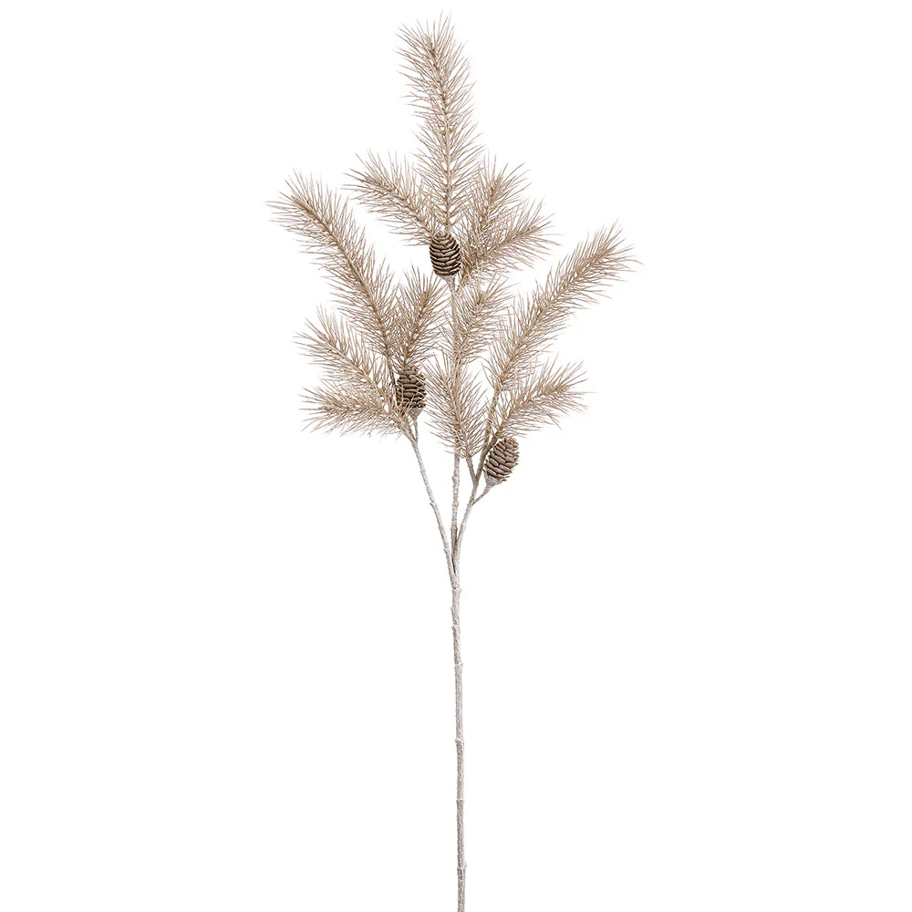 46" Artificial Pine Stem -Beige (Pack of 6)