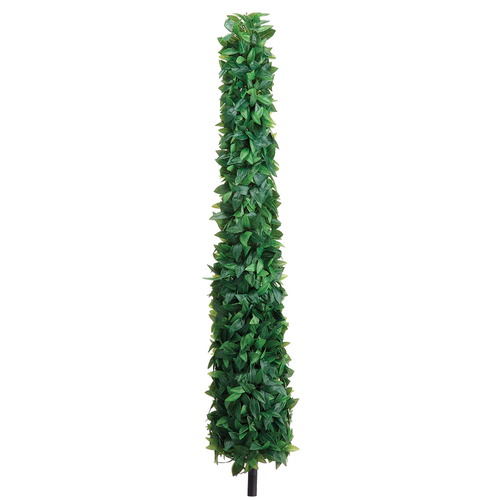 4'6" Laurel Leaf Cone-Shaped Artificial Topiary Stem -Green (Pack of 2)