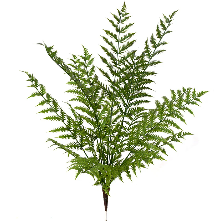 46" Outdoor UV-Proof Artificial Woodwardia Fern Plant -Green (Pack of 2)