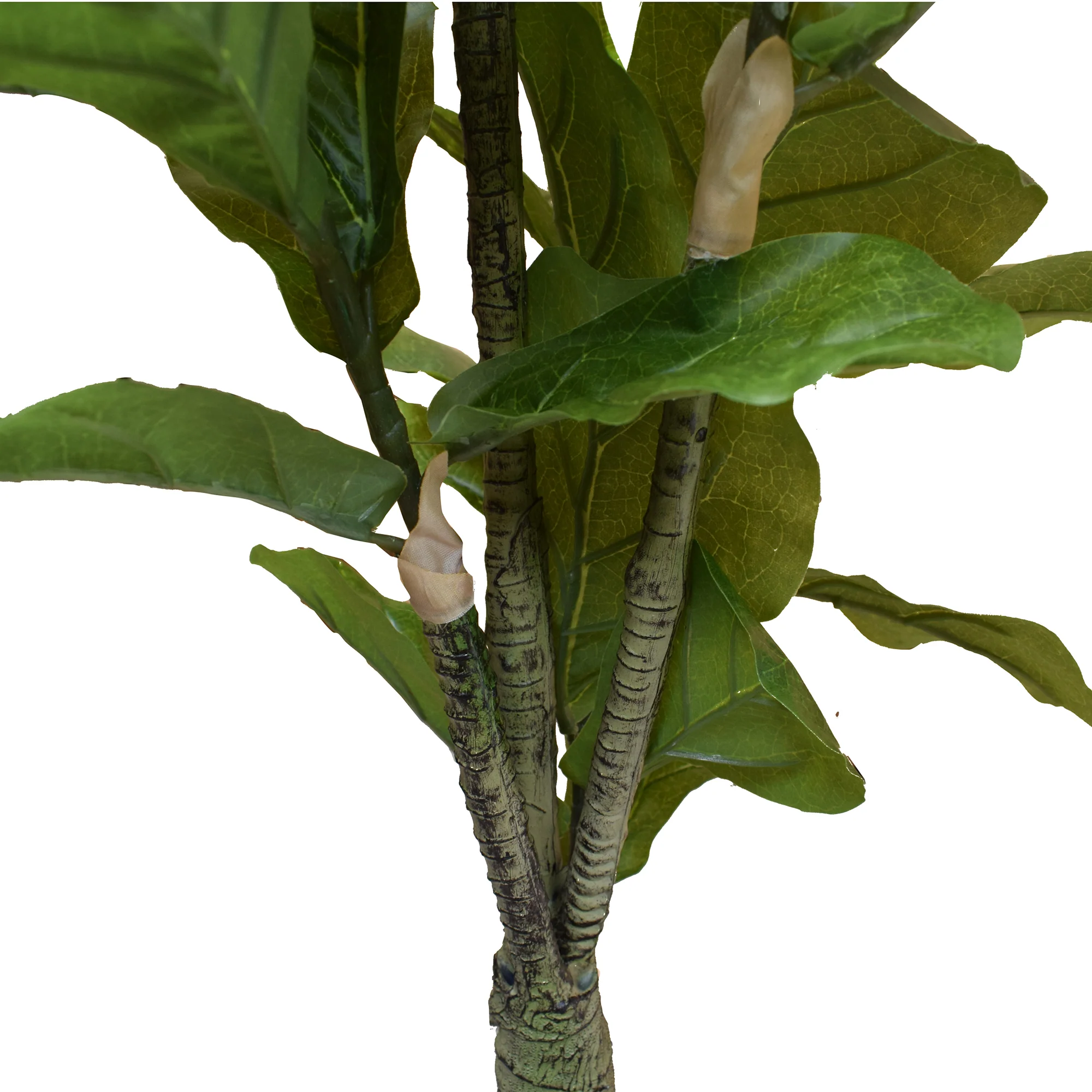 4'6" Real Touch Fiddle Leaf Fig Silk Tree w/Pot -90 Leaves -Green - Image 3