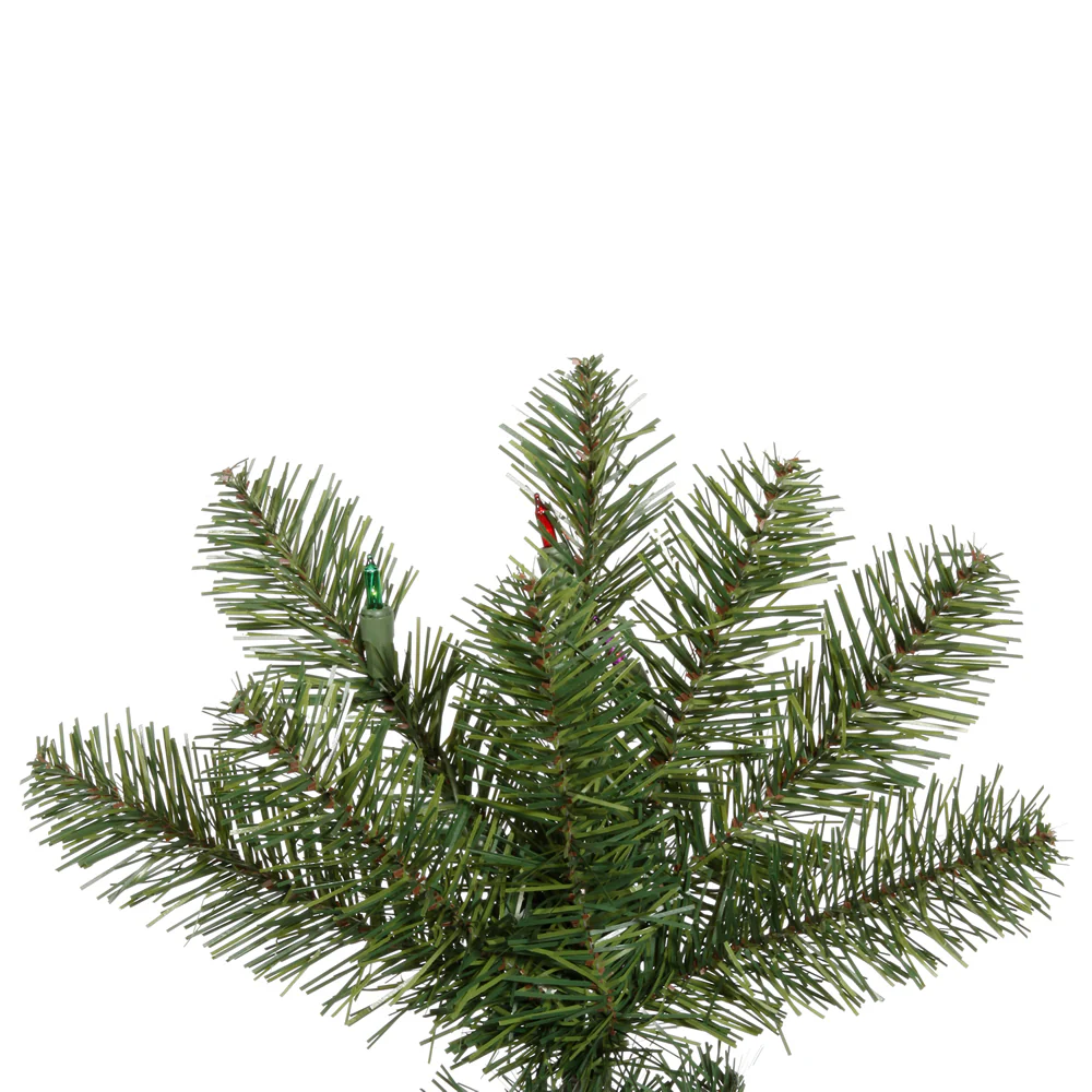 4'6"Hx24"W Slim Salem Pine Artificial Christmas Tree, LED Pre-Lit -Green - Image 3