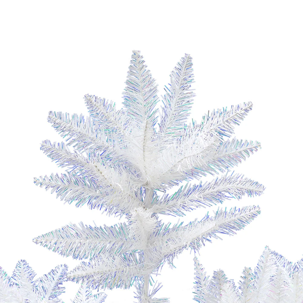 4'6"Hx36"W Sparkle White Spruce Artificial Christmas Tree, Unlit -White - Image 2