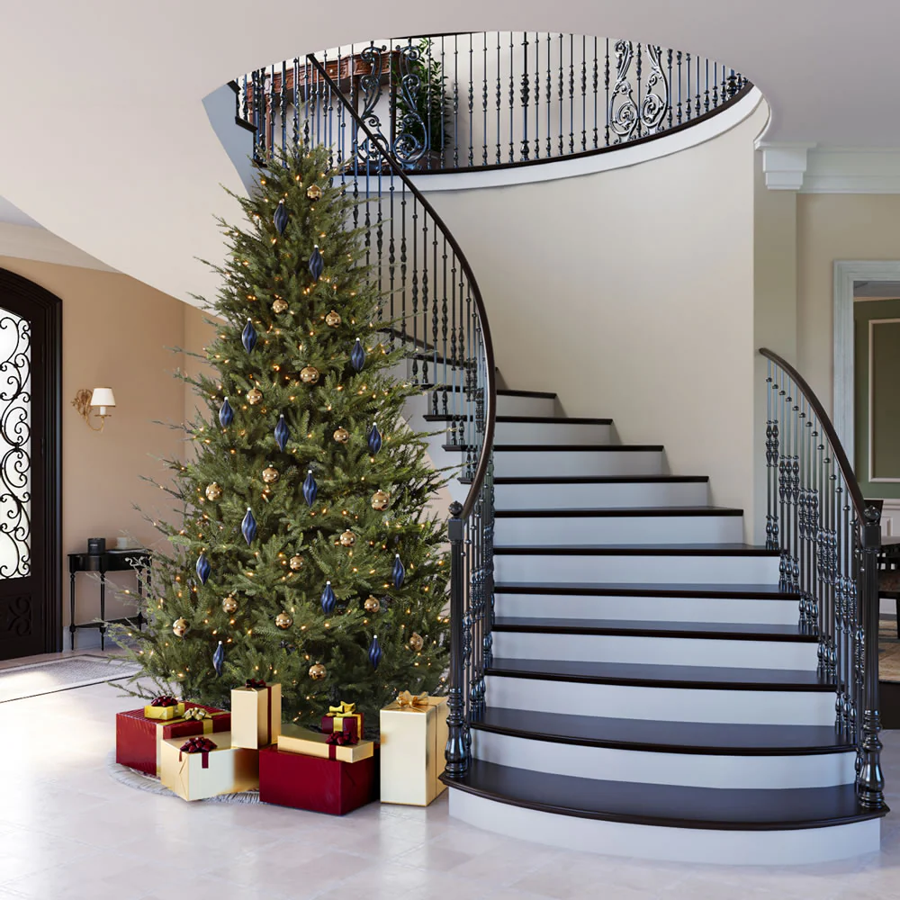 4'6"Hx41"W PE Itasca Fraser Artificial Christmas Tree, Micro LED Pre-Lit (Multi-Mode) -Green - Image 4