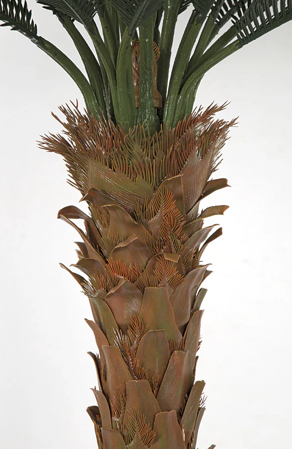 4'6"Hx68"W Outdoor UV-Proof Artificial Sago Cycas Palm Tree -36 Fronds -Green - Image 2