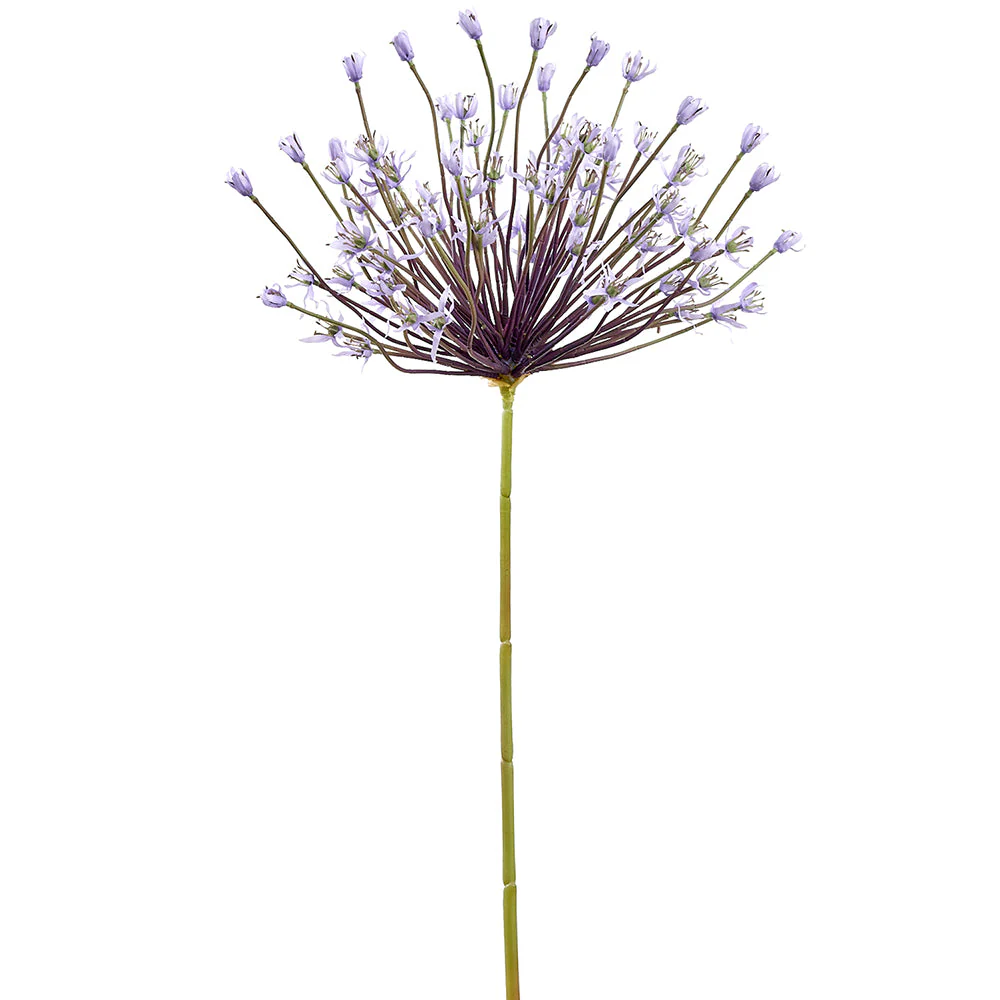 47" Giant Allium Artificial Flower Stem -Lavender (Pack of 12)
