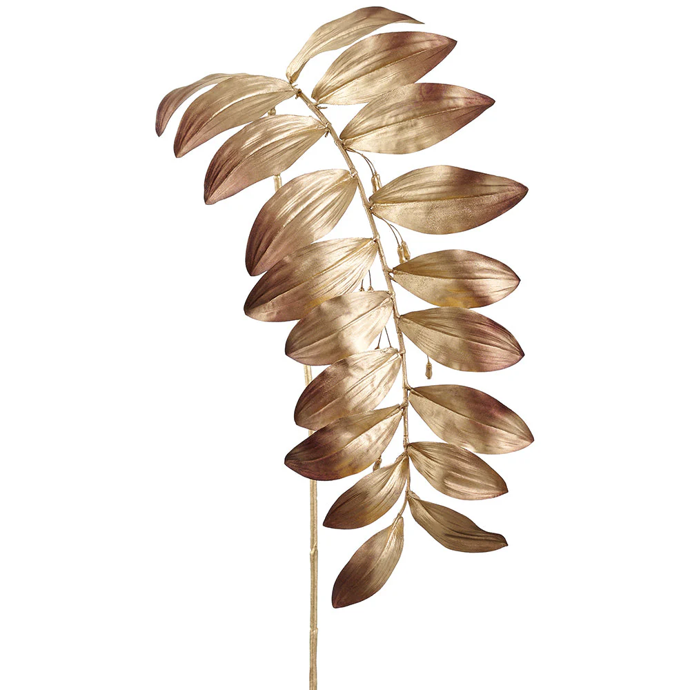 47" Metallic Artificial Solomon's Seal Leaf Stem -Copper (Pack of 12)