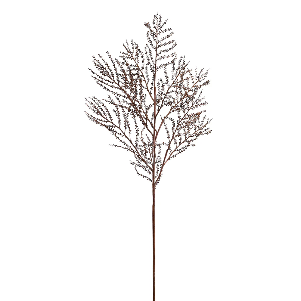 48.5" Artificial Plastic Seed Stem -Toffee (Pack of 6)