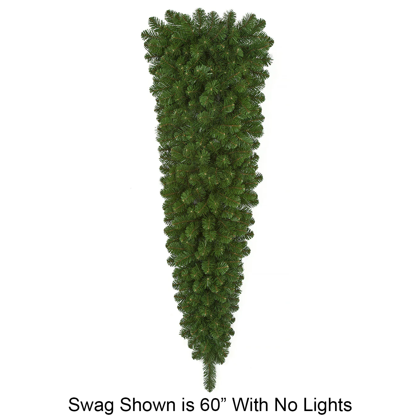 48" Artificial Oregon Pine Teardrop Swag -Green (Pack of 2)
