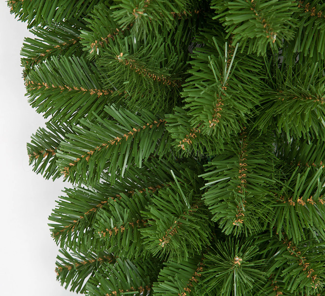48" Artificial Oregon Pine Teardrop Swag -Green (Pack of 2) - Image 2