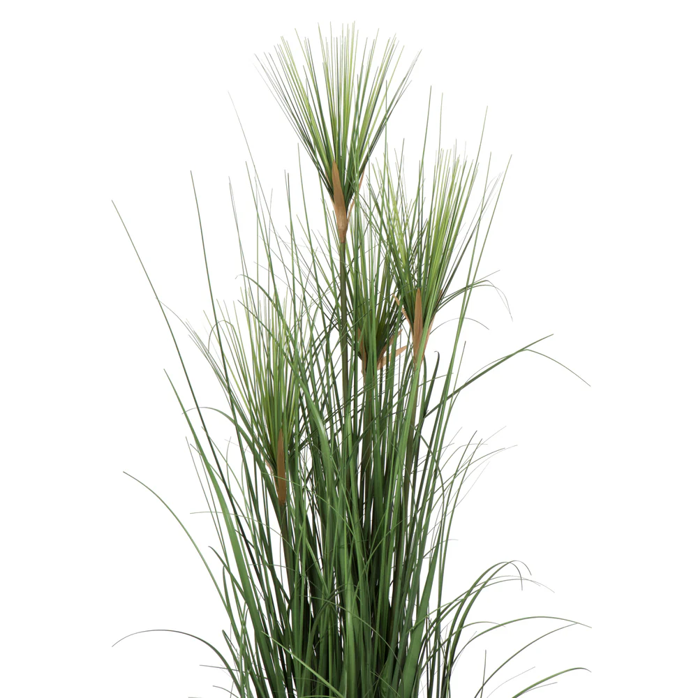 48" IFR PVC Brushed Grass Artificial Plant w/Pot -Green - Image 2