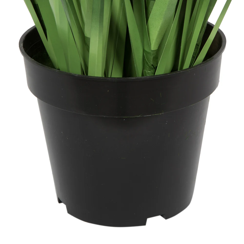 48" IFR PVC Extra Full Grass Artificial Plant w/Pot -Green - Image 4