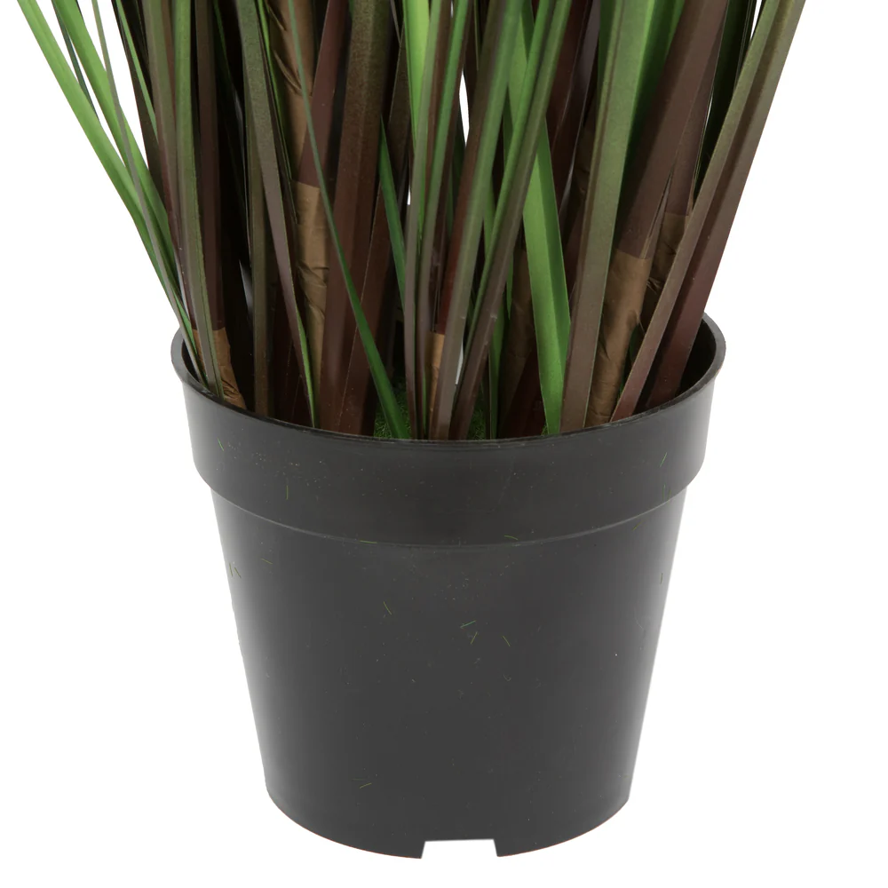 48" IFR PVC Grass & Cattail Artificial Plant w/Pot -Green/Brown - Image 4