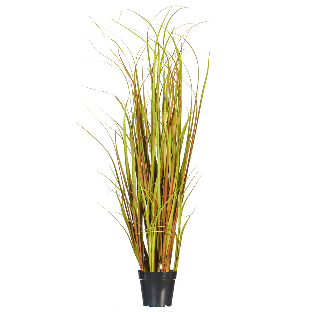 48" IFR PVC Mixed Grass Artificial Plant w/Pot -2 Tone Brown