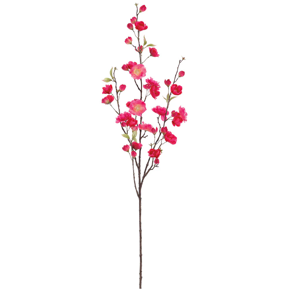 48" Silk Cherry Tree Blossom Flower Stem -Beauty (Pack of 12)